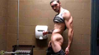 ChaosMen – Jake Hart Public Rest Room Solo Jerk Off
