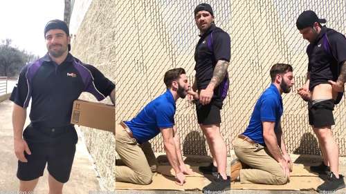 Brandt’s Boys – FedEx Guy JORDAN sucked by Customer