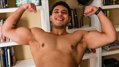 GayHoopla – Juicy Jace Jenkins Strokes His Dick In The Library