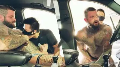 OnlyFans – Tyler Durden fucked by Asian bypasser at a carpark