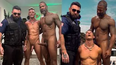 OnlyFans – We Went Streaking And Got Cought – Joe Silver, Jax Thirio & Officer Moose