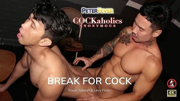 PeterFever – Cockaholics Anonymous, Scene 5 – Break for Cock – Travis Yukarin & Levy Foxx