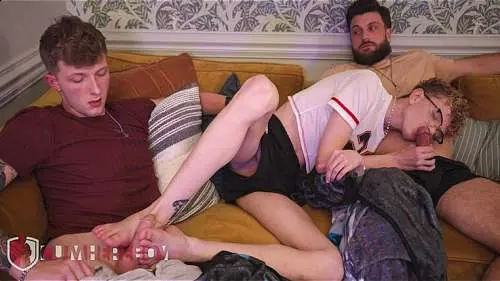 CumHereBoy – Foreign Exchange – The Couch – Cyrus Buck, Heath Halo & Noah Frost