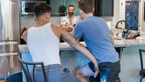 CumHereBoy – White Sauce – Brett Ryder, David Benjamin & Jordan Haze