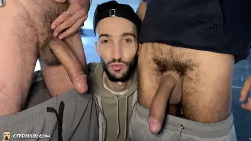 Citebeur – Arab Gay Street Hookup in a Parking Lot – Raw Cruising Action Part 1 – Cocksucker, Rafael, Akim la Matraque
